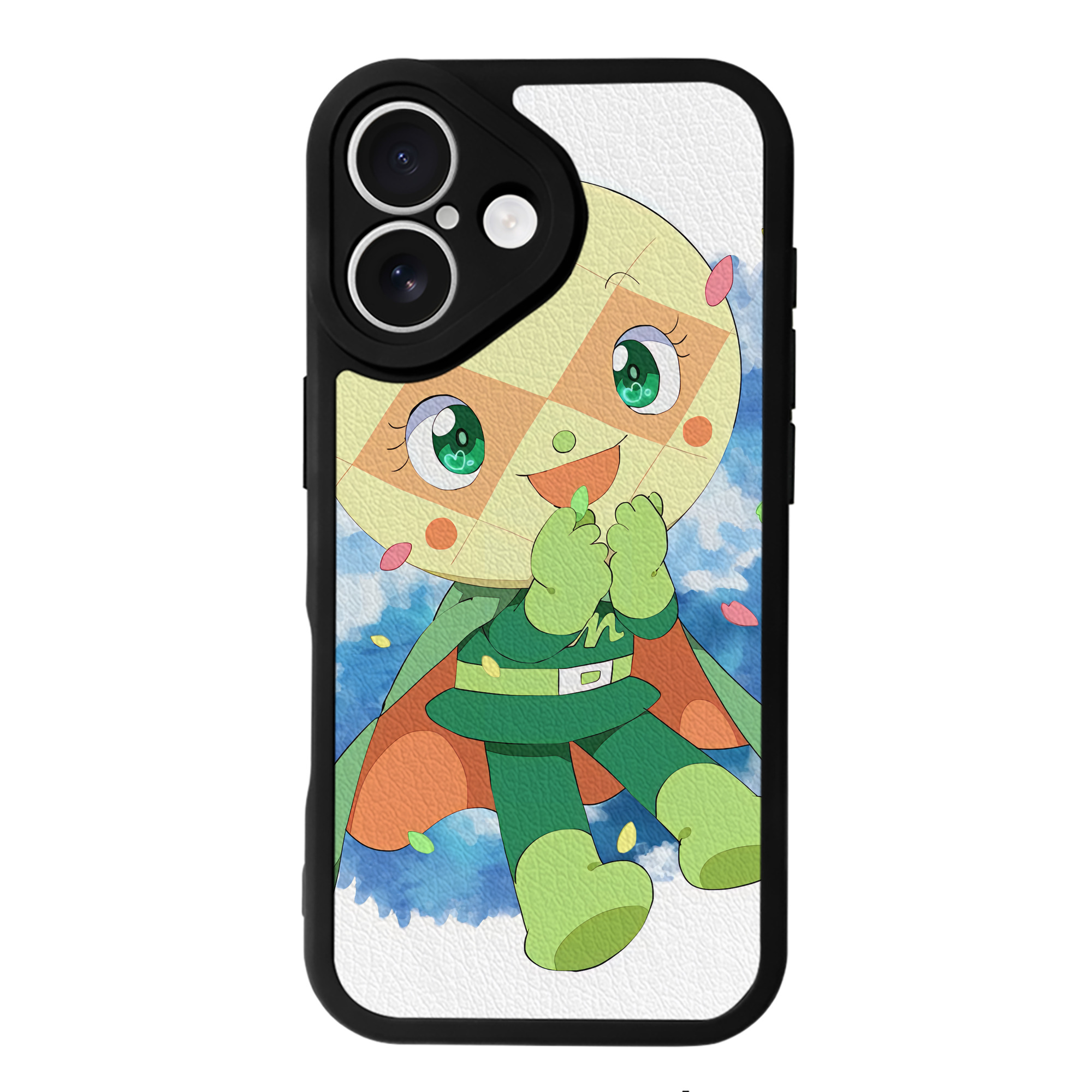 （画像用） アンパンマン Anpanman 【iPhone 16シリーズ対応】シリコンスマホケース（レザー調） 材質：シリコン